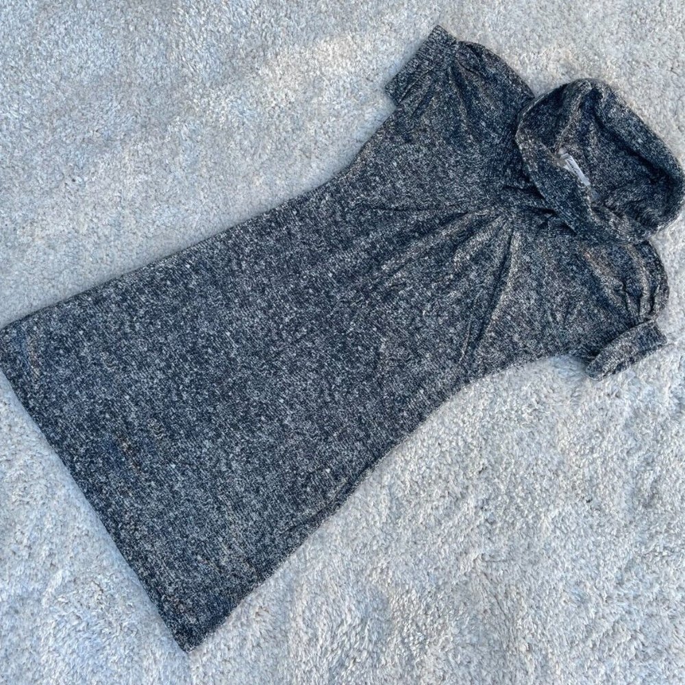 Kenneth Cole New York Women Dress Turtle Neck Silk Blend Angora Size XS